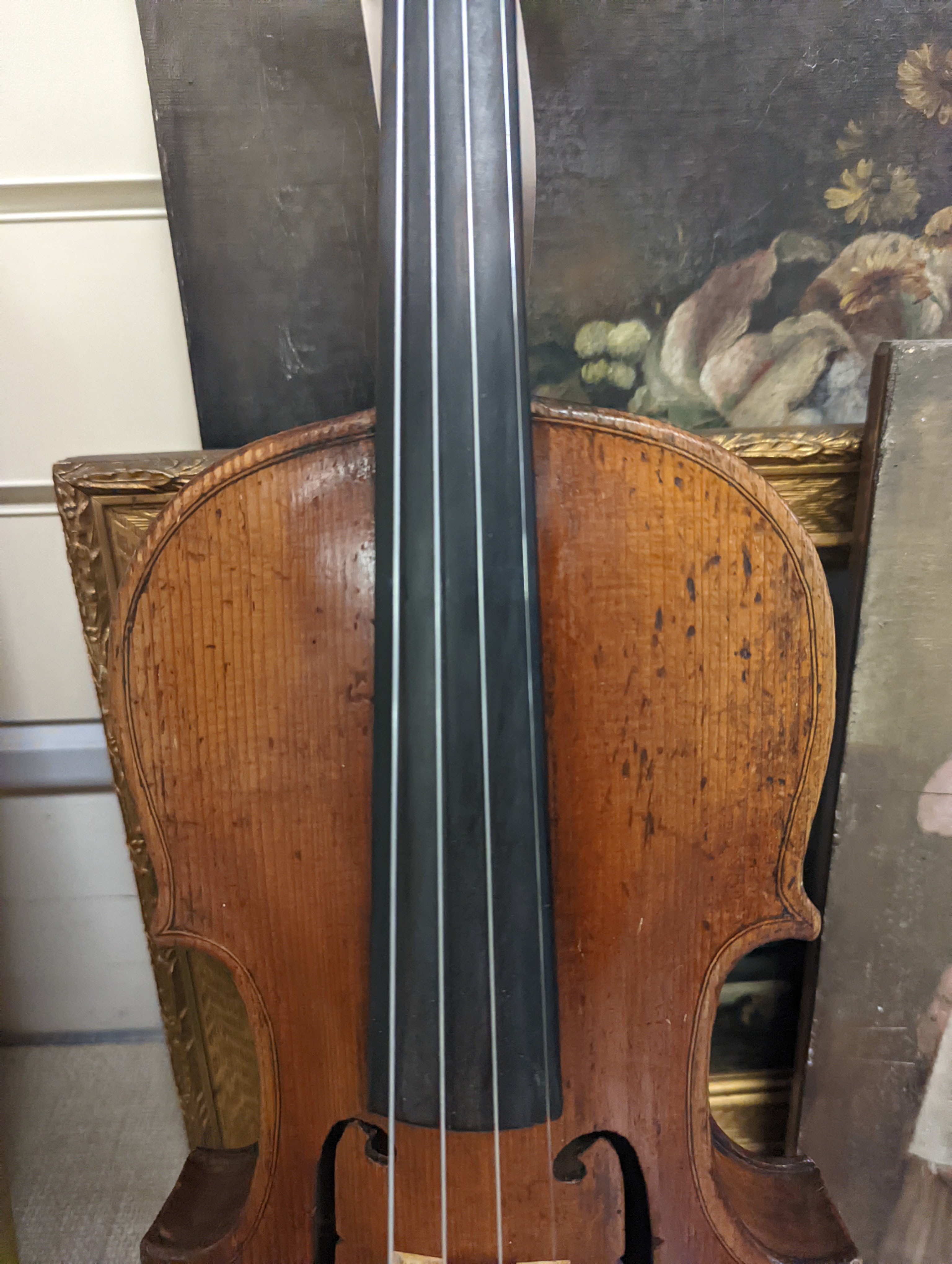 A 19th century Violin, lob. 35.5cm in case